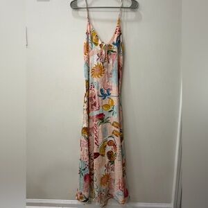 Paper Heart linen-blend maxi dress